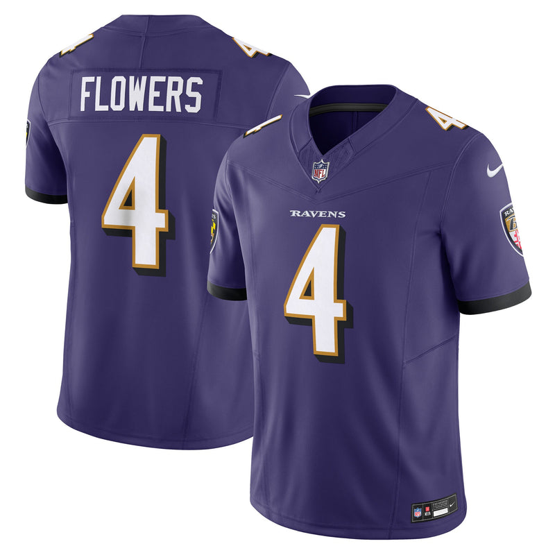 Baltimore Ravens Zay Flowers Nike Purple Vapor F.U.S.E. Limited Jersey