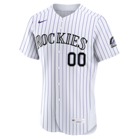 Colorado Rockies Nike White Home Authentic Custom Jersey