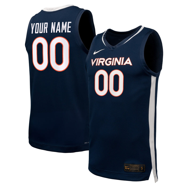 Virginia Cavaliers Nike Basketball Custom Replica Jersey - Navy