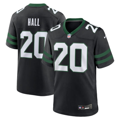 New York Jets Breece Hall Nike Legacy Black Alternate Game Jersey