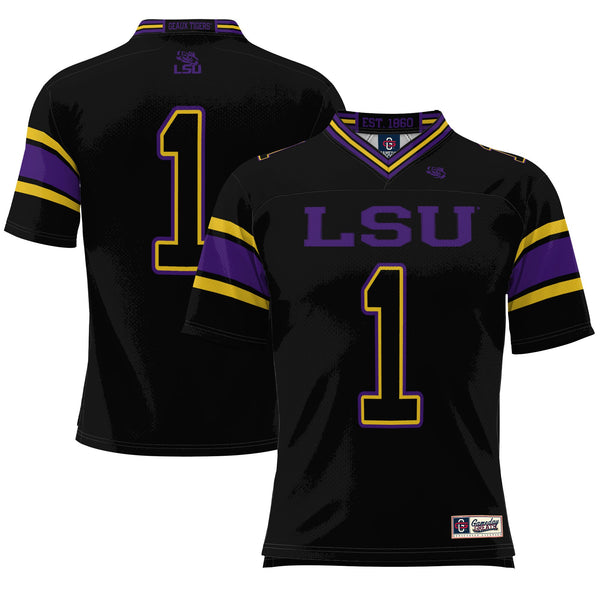 #1 LSU Tigers GameDay Greats Endzone Football Jersey - Black
