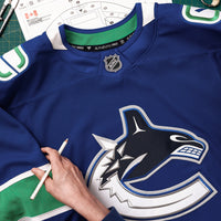 Vancouver Canucks Fanatics Blue Home Authentic Pro Custom Jersey