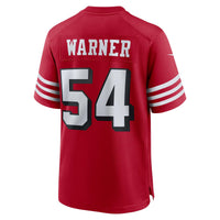 San Francisco 49ers Fred Warner Nike Scarlet Alternate Game Jersey