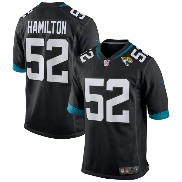 Jacksonville Jaguars DaVon Hamilton Nike Black Game Jersey
