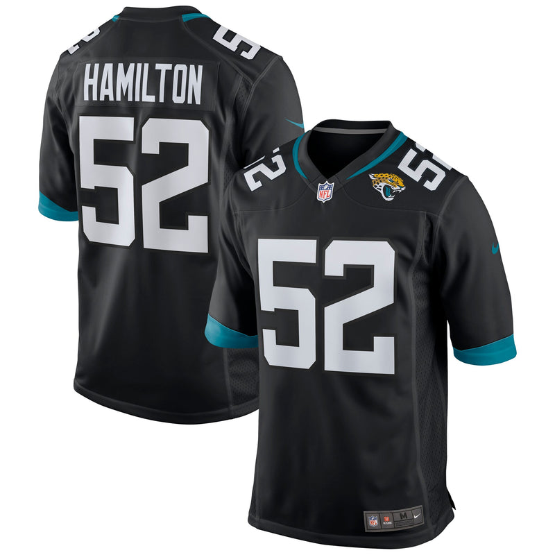 Jacksonville Jaguars DaVon Hamilton Nike Black Game Jersey