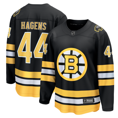 Boston Bruins James Hagens Fanatics Black Breakaway Jersey