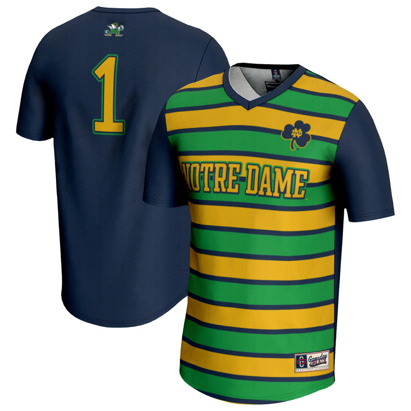 #1 Notre Dame Fighting Irish GameDay Greats Lightweight Soccer Fashion Jersey - Navy