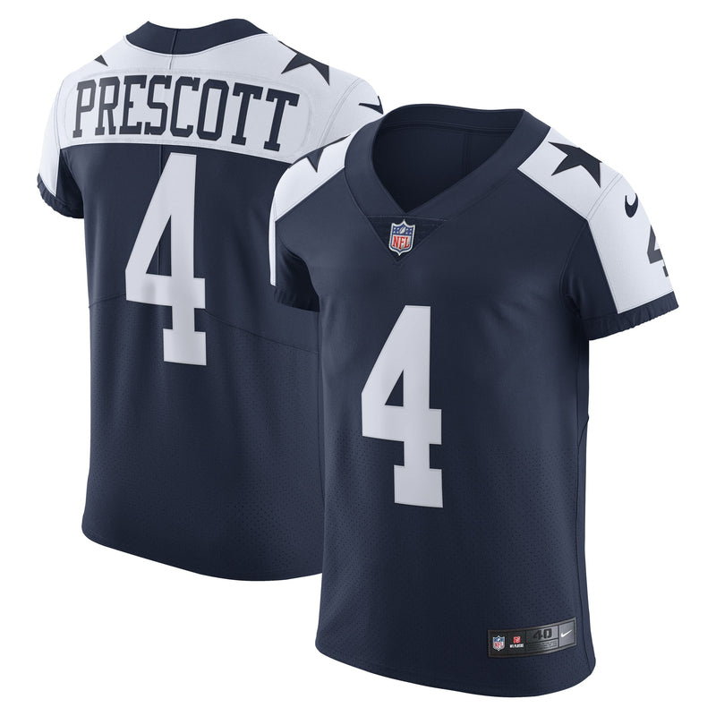 Dallas Cowboys Dak Prescott Nike Navy Alternate Vapor Elite Player Jersey