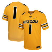 #1 Missouri Tigers Nike Alternate Game Jersey - Gold