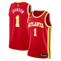 Atlanta Hawks Nike Icon Edition Swingman Jersey - Red - Jalen Johnson -