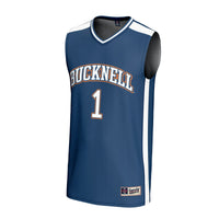 #1 Bucknell Bison GameDay Greats Lightweight Basketball Fashion Jersey - Blue