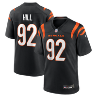 Cincinnati Bengals B.J. Hill Nike Black Game Jersey