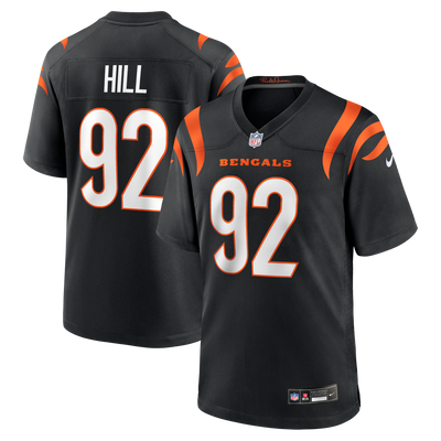 Cincinnati Bengals B.J. Hill Nike Black Game Jersey