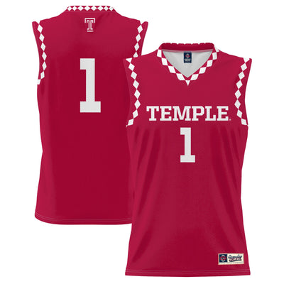 #1 Temple Owls GameDay Greats UnisexLightweight Basketball Fashion Jersey - Red