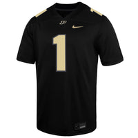 #1 Purdue Boilermakers Nike Alternate Game Jersey - Black