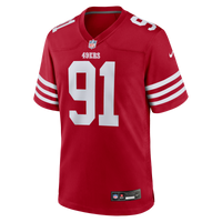 San Francisco 49ers Sam Okuayinonu Nike Scarlet Team Game Jersey