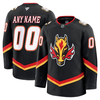 Calgary Flames Fanatics Black Alternate Premium Custom Jersey