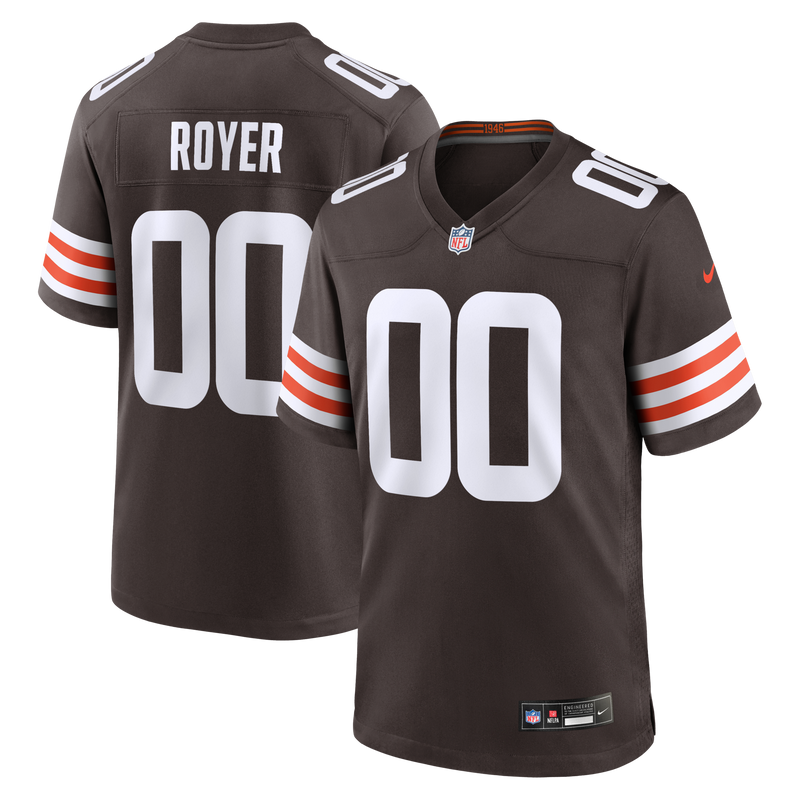 Cleveland Browns Joe Royer Nike Brown Game Jersey