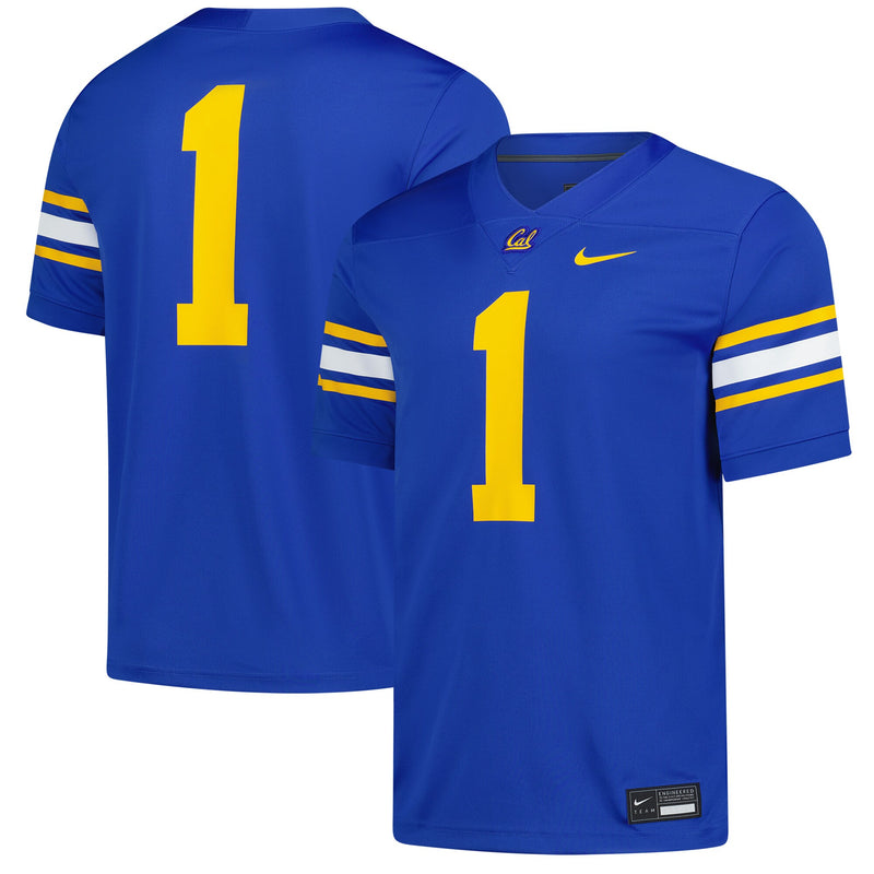 #1 Cal Bears Nike Alternate Game Football Jersey - Royal