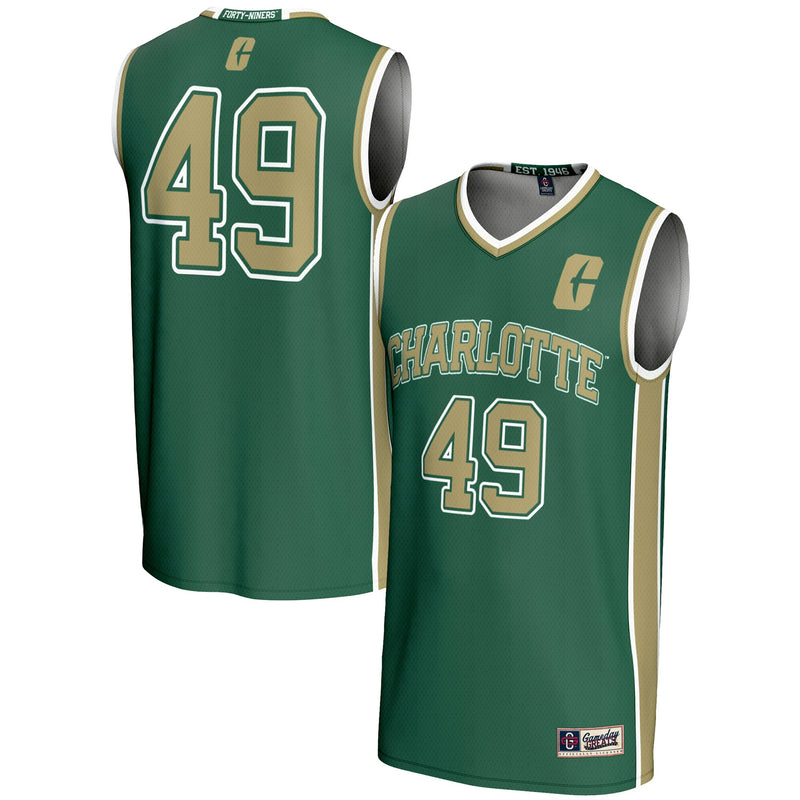 #49 Charlotte 49ers GameDay Greats Lightweight Basketball Jersey - Green