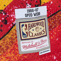 Atlanta Hawks Mitchell & Ness Spud Webb 1986 Hyper Hoops Swingman Jersey - Red
