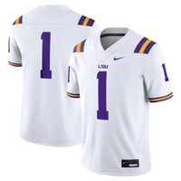 #1 LSU Tigers Nike Game Jersey - White