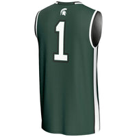 #1 Michigan State Spartans GameDay Greats Lightweight Basketball Jersey - Green
