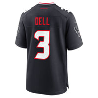 Houston Texans Tank Dell Nike Navy Game Jersey