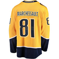 Nashville Predators Jonathan Marchessault Fanatics Gold Breakaway Jersey