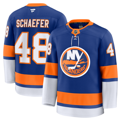 New York Islanders Matthew Schaefer Fanatics Royal Home Premium Jersey