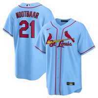 St. Louis Cardinals Lars Nootbaar Nike Light Blue Alternate Replica Jersey