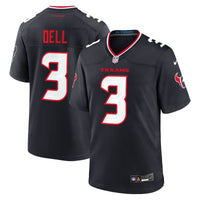 Houston Texans Tank Dell Nike Navy Game Jersey