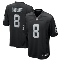 Las Vegas Raiders Kirk Cousins Nike Black Team Game Jersey