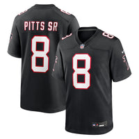 Atlanta Falcons Kyle Pitts Sr. Nike Black Alternate Game Jersey