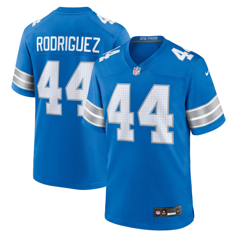 Detroit Lions Malcolm Rodriguez Nike Blue Game Jersey