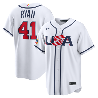 USA Baseball Joe Ryan Nike White 2026 World Baseball Classic Home Stadium Jersey
