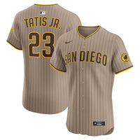 San Diego Padres Fernando Tatis Jr. Nike Khaki Sand Elite Jersey
