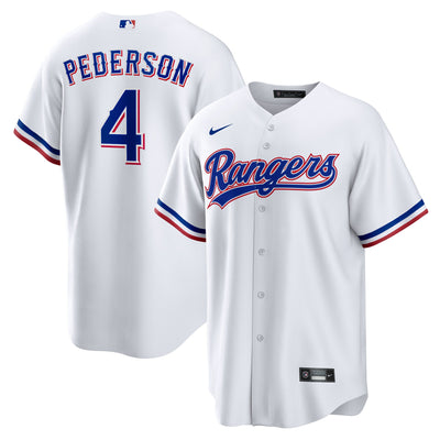 Texas Rangers Joc Pederson Nike White Home Replica Jersey