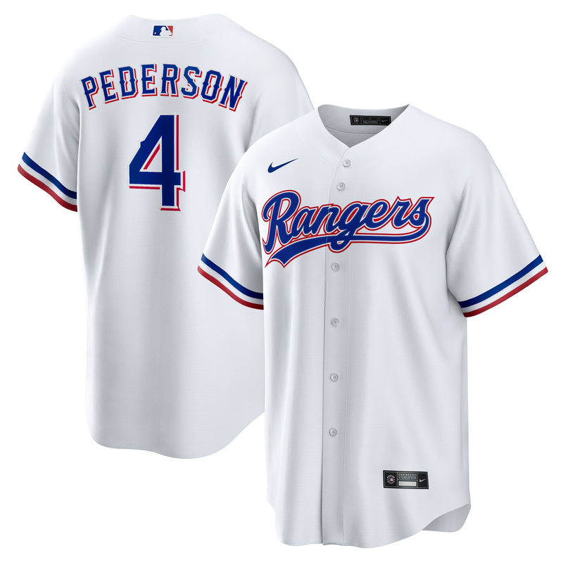 Texas Rangers Joc Pederson Nike White Home Replica Jersey