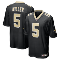New Orleans Saints Kendre Miller Nike Black Team Game Jersey