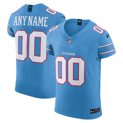 Tennessee Titans Nike Light Blue Vapor F.U.S.E. Elite Custom Jersey