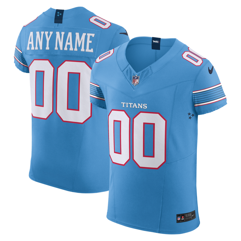 Tennessee Titans Nike Light Blue Vapor F.U.S.E. Elite Custom Jersey
