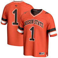 #1 Oregon State Beavers GameDay Greats Lightweight Collegiate Football Fashion Jersey - Orange