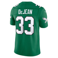 Philadelphia Eagles Cooper DeJean Nike Kelly Green Alternate Vapor F.U.S.E. Stitched Limited Jersey