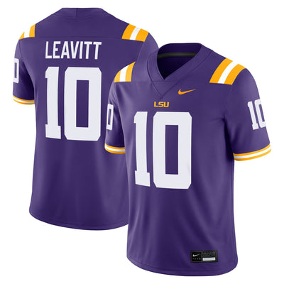 Sam Leavitt LSU Tigers Nike Home Game Jersey - Purple