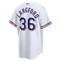 Texas Rangers Wyatt Langford Nike White Home Replica Jersey
