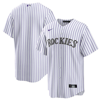 Colorado Rockies Nike White Home Blank Replica Jersey