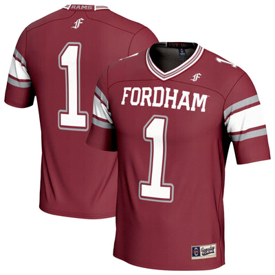 #1 Fordham Rams GameDay Greats Lightweight Collegiate Football Fashion Jersey - Maroon