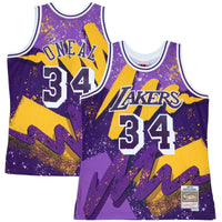 Los Angeles Lakers Hyper Hoops Swingman Jersey - Shaquille O'Neal By Mitchell & Ness - Dark Purple -