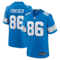 Detroit Lions Anthony Firkser Nike Blue Team Game Jersey